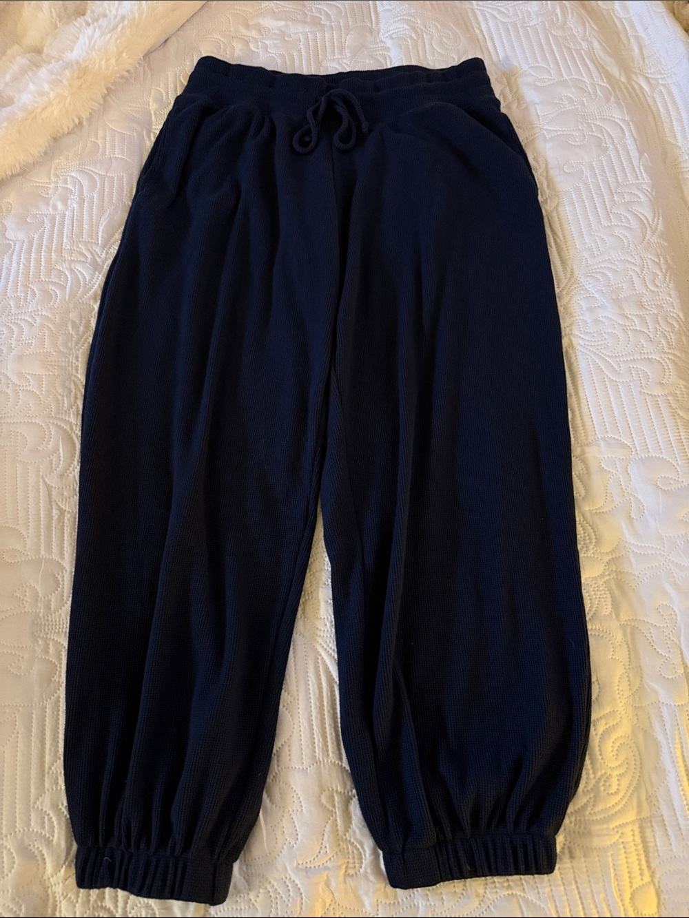 Gilly Hicks Navy Drawstring Joggers